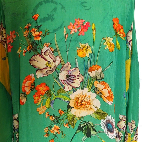 Johnny Was 💛 💚 Fleur Blouse, Large 🆕 - Picture 10 of 15